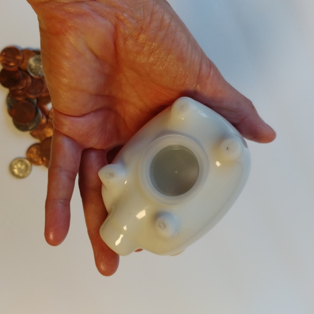 6/$25 Miniature pig porcelain piggy bank - Picture 4 of 6